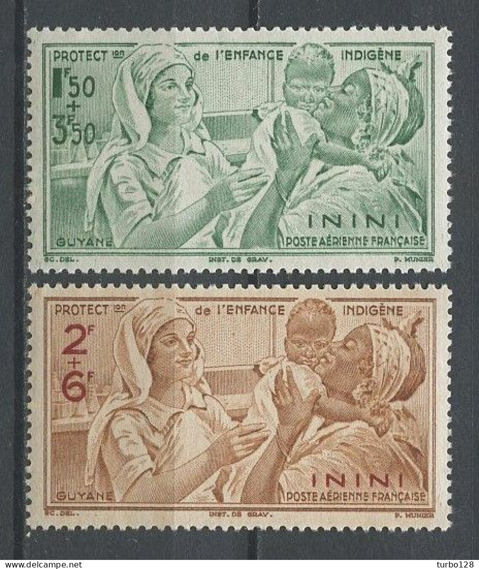 ININI 1942 PA N° 1/2 ** Neufs MNH Superbes C 3 € Protection De L'enfance Indigène Médecine Children - Unused Stamps