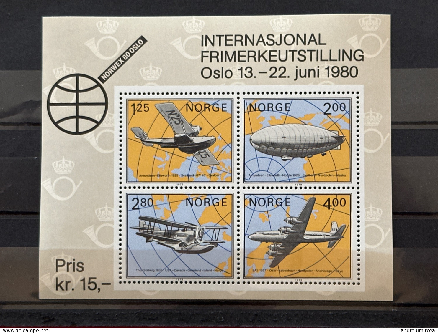 1980 Norvège  MNH NORWEX 80 - Autres (Air)