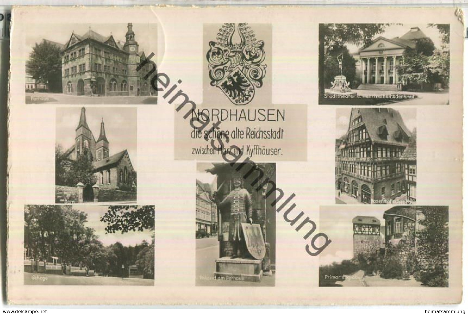 Nordhausen - Primariusgraben - Rosenthal'sches Haus - Verlag Trinks & Co Leipzig - Nordhausen