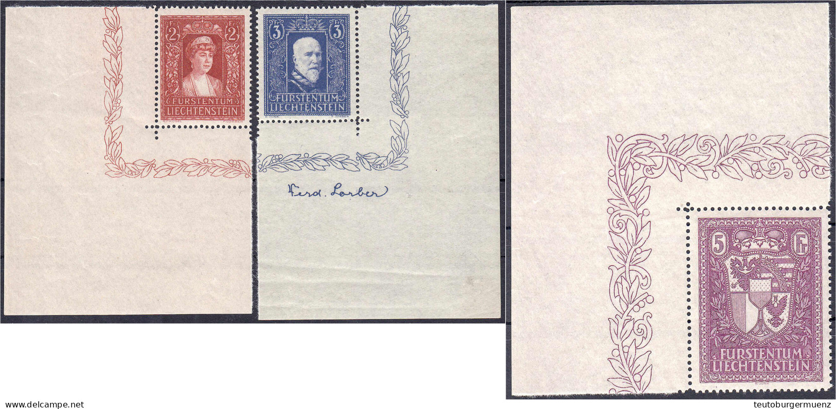 2 Fr. - 5 Fr. Freimarken 1933/1935, Kompletter Satz In Postfrischer Erhaltung, Alles Bogenecken. Mi. 1.100,- € Michel 14 - Andere & Zonder Classificatie