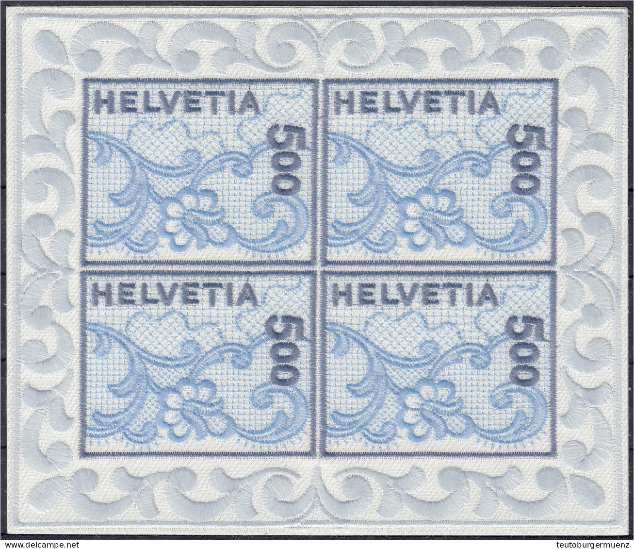 St. Galler Stickerei (Kleinbogen) 2000, Sauber In Postfrischer Erhaltung. Mi. 240,-€ Michel 1726. - Autres & Non Classés