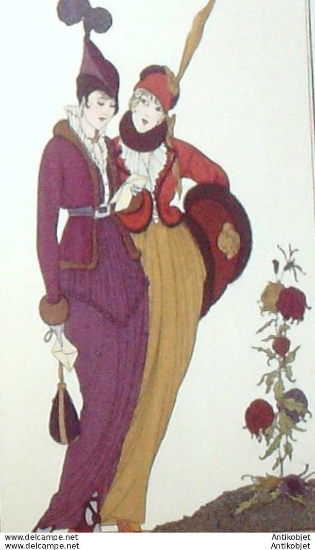 Gravure De Mode Costume Parisien 1913 Pl.119 VALLEE Armand Robes - Radierungen