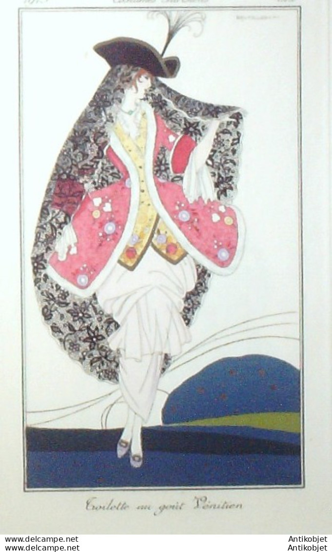 Gravure De Mode Costume Parisien 1913 Pl.122 BRUNELLESCHI Umberto Vénitienne - Etchings
