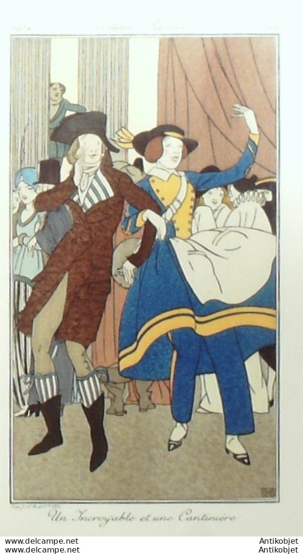 Gravure De Mode Costume Parisien 1914 Pl.144 BOUTET De MONVEL Bernard - Etchings