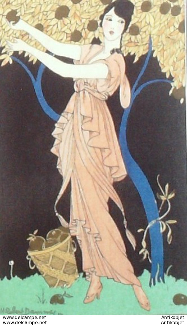 Gravure De Mode Costume Parisien 1914 Pl.149 DAMMY Robert Robe En Taffetas - Radierungen