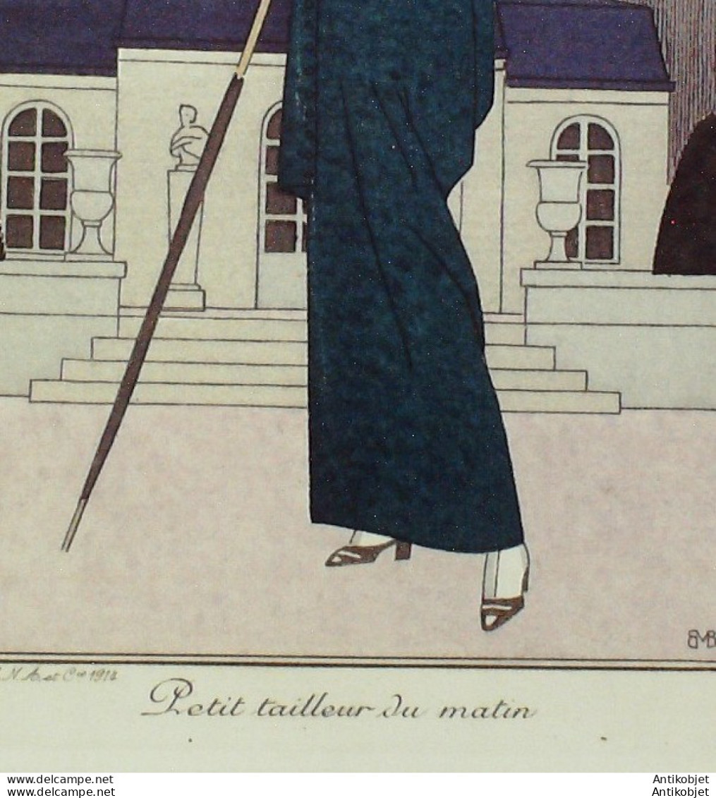 Gravure De Mode Costume Parisien 1914 Pl.151 BOUTET De MONVEL Bernard - Etsen