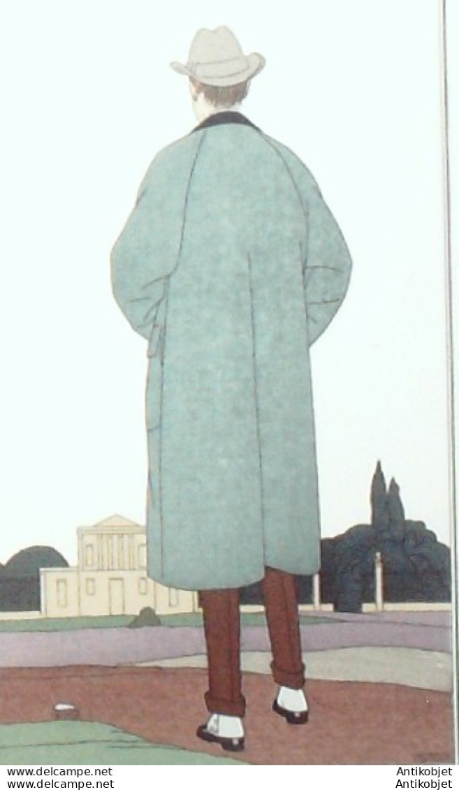 Gravure De Mode Costume Parisien 1914 Pl.178 BOUTET De MONVEL - Etchings