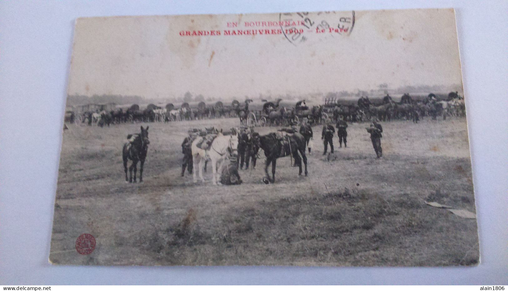 Carte Postale Ancienne ( Q1 ) De  En Bourbonnais , Grandes Manoeuvres , Le Parc - Otros