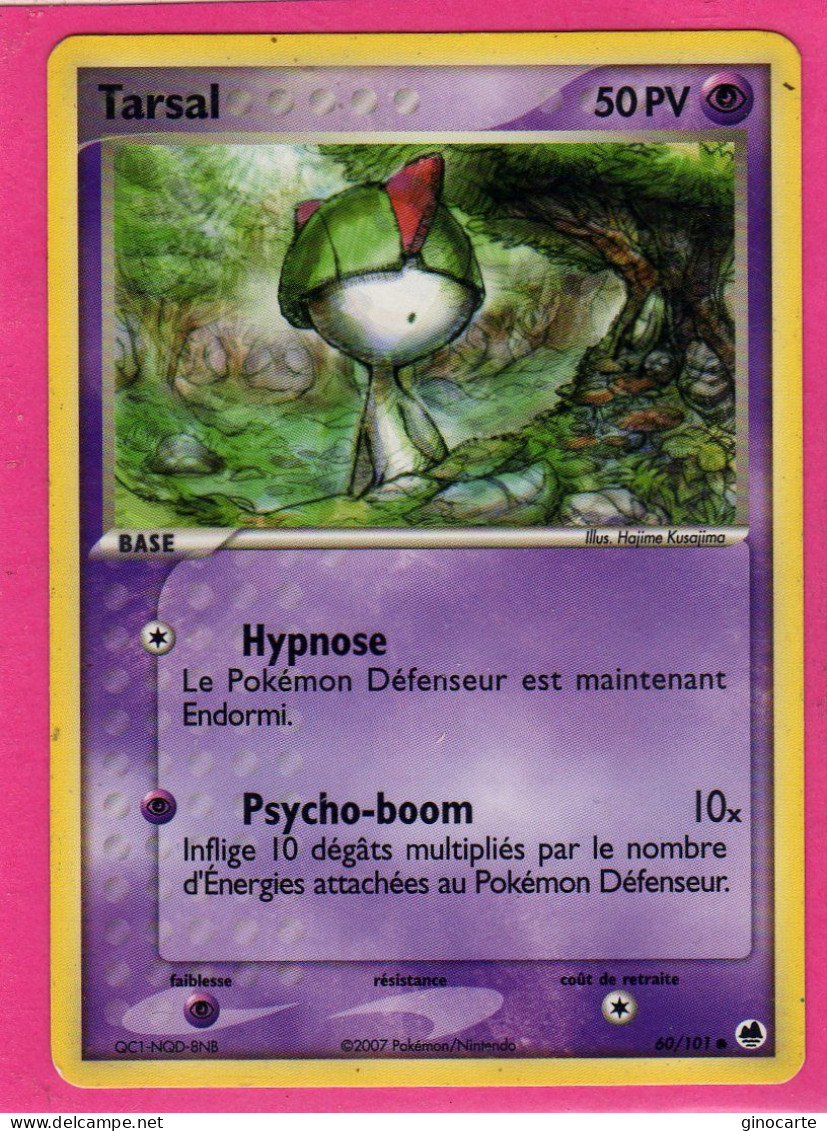 Carte Pokemon 2007 Ex Ile Des Dragons 60/101 Tarsal 50pv Neuve - Ex