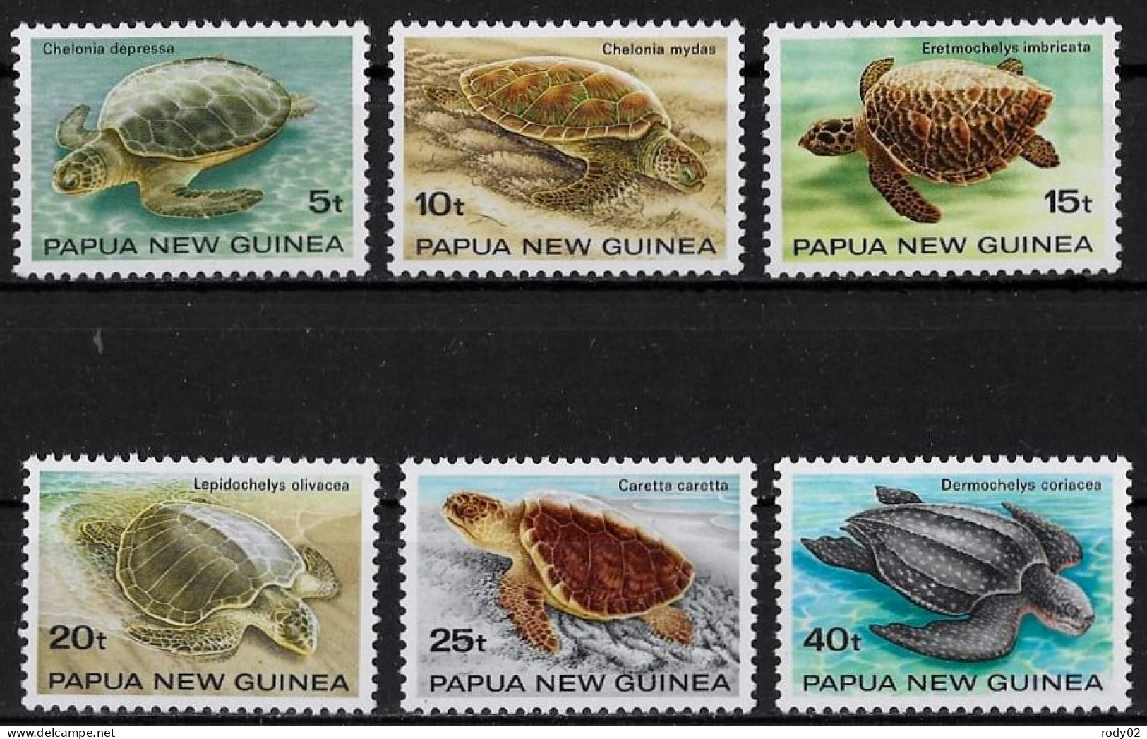 PAPOUASIE NOUVELLE-GUINEE - TORTUES - N° 466 A 471 - NEUF** MNH - Tortues