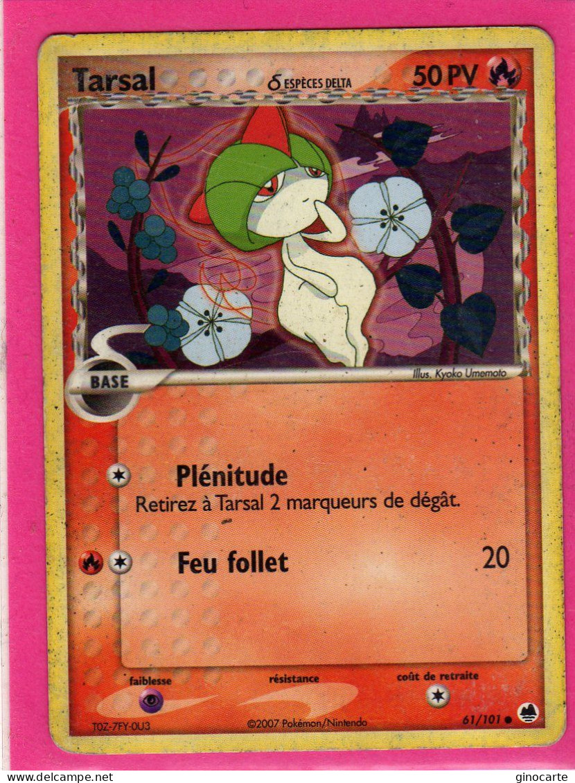 Carte Pokemon 2007 Ex Ile Des Dragons 61/101 Tarsal 50pv Occasion - Ex