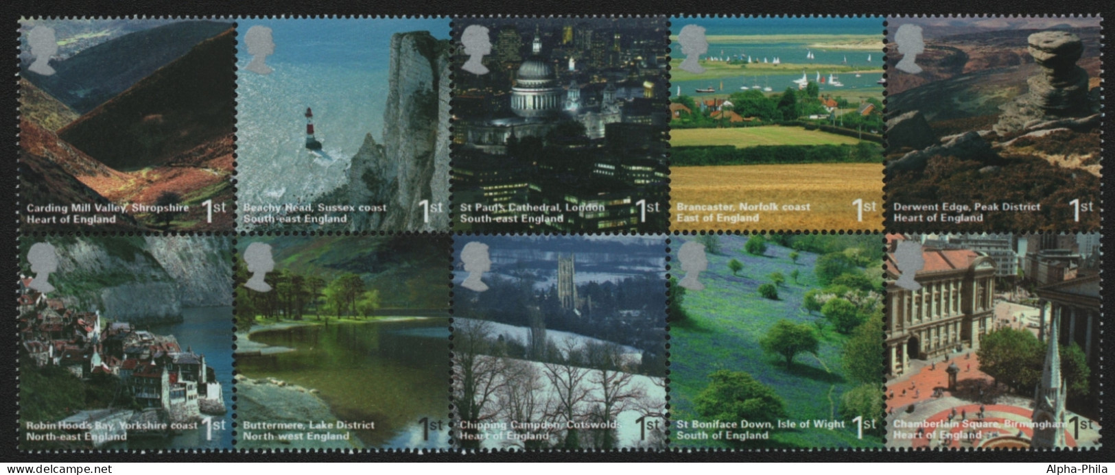 Großbritannien 2006 - Mi-Nr. 2375-2384 ** - MNH - Britische Landschaften - Unused Stamps