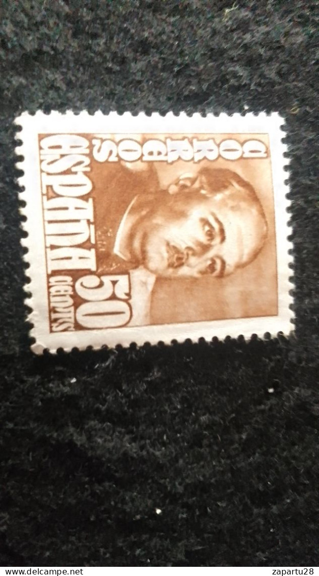 İSPANYA-1930-50-       50   CTS   DAMGASIZ - Nuevos