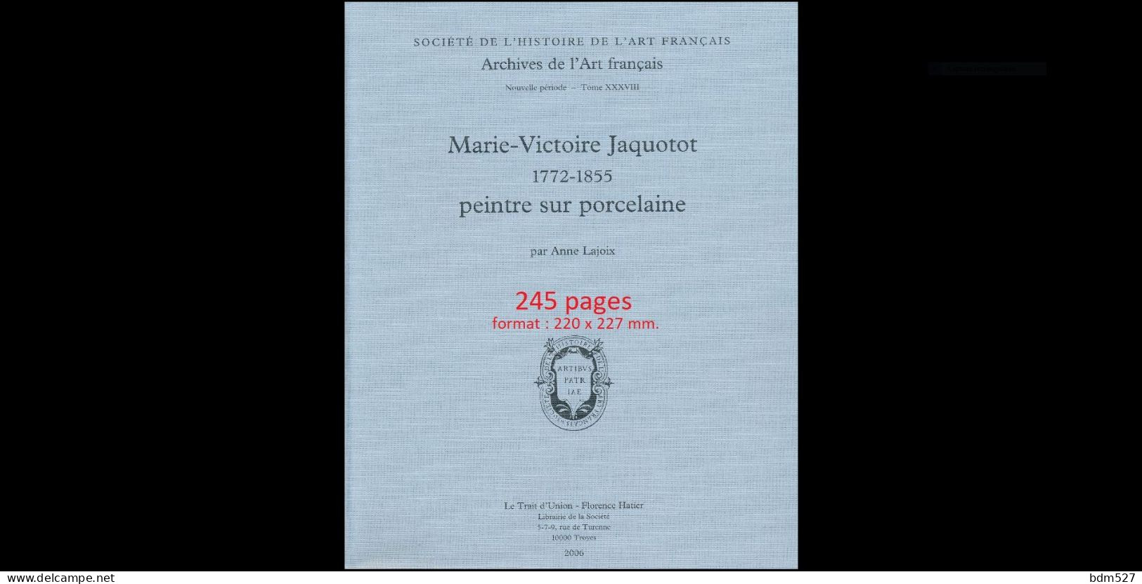 Marie Victoire Jaquotot (1772-1855), très belle lettre à Antoine Claude Pannetier (1772-1859).
