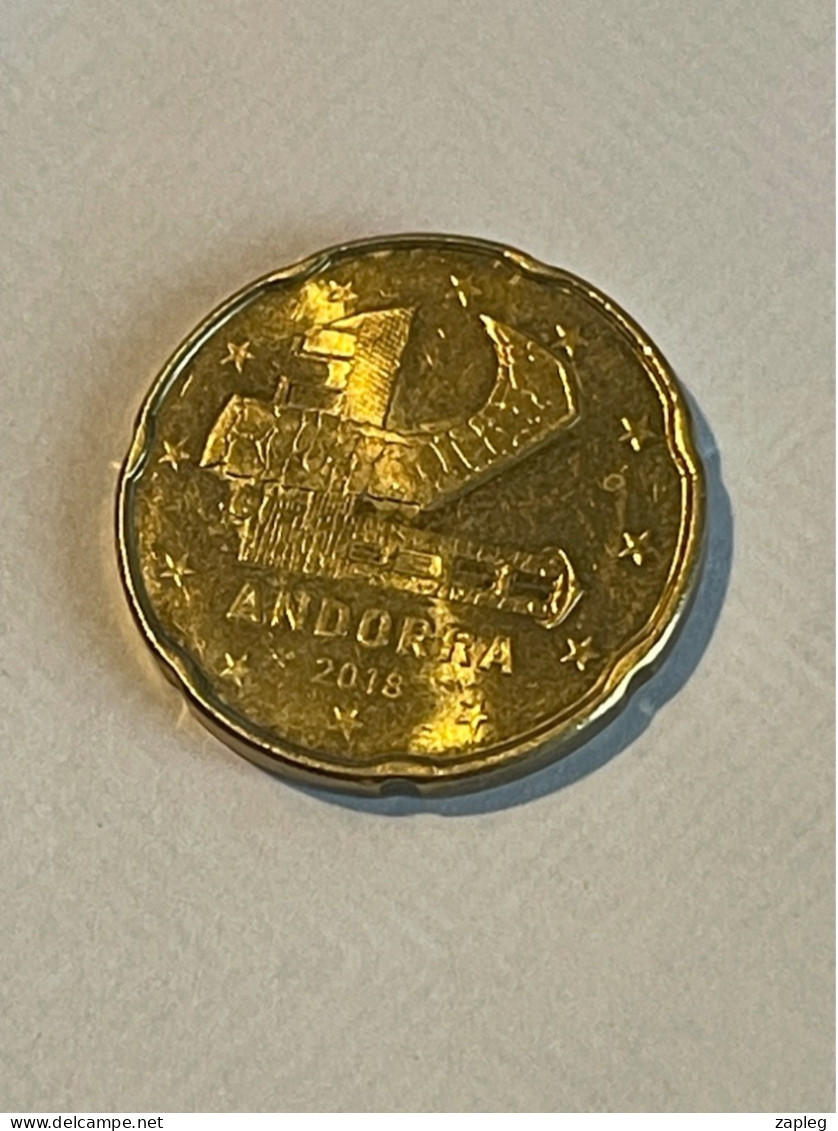 Andorre 20 Centimes D’euro 2018 - Andorre