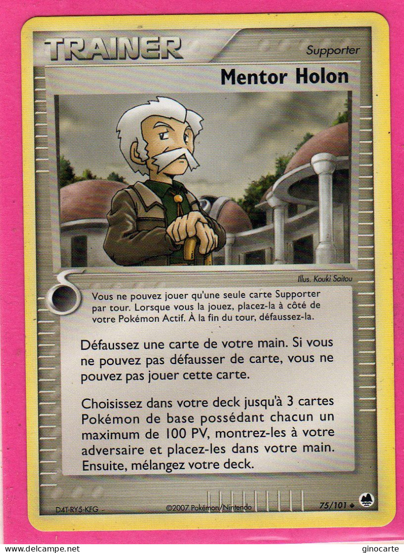 Carte Pokemon 2007 Ex Ile Des Dragons 75/101 Mentor Holon Neuve - Ex