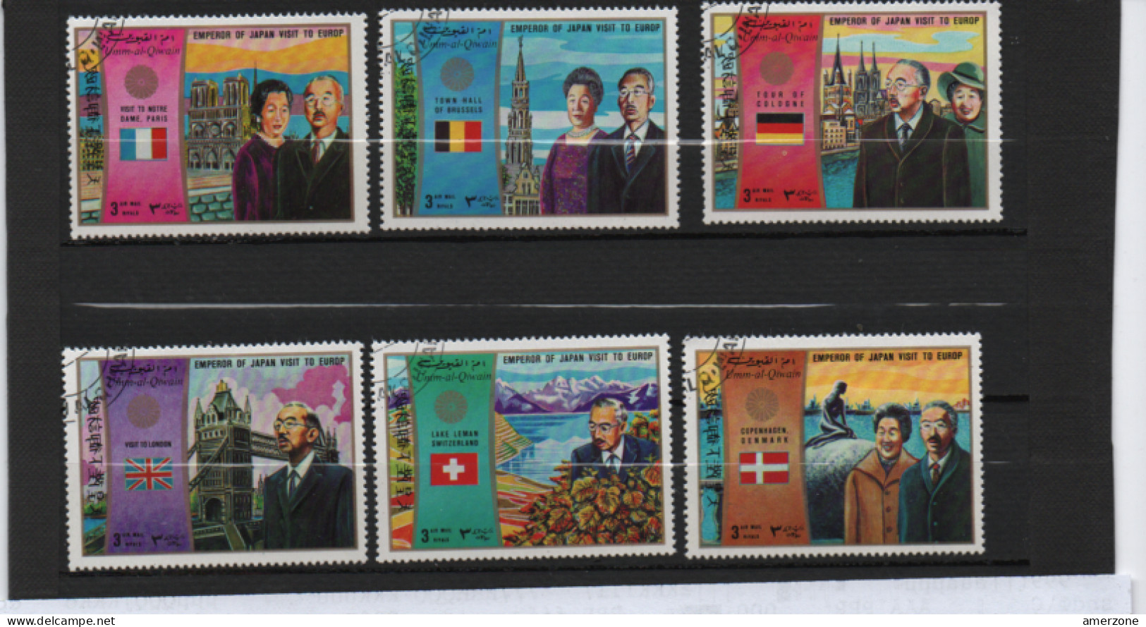 Timbres A L Ocasion Du Voyage En Europe De L Empereur Du  JAPON - Dominica (1978-...)