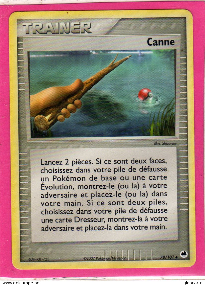 Carte Pokemon 2007 Ex Ile Des Dragons 78/101 Canne Bon Etat - Ex