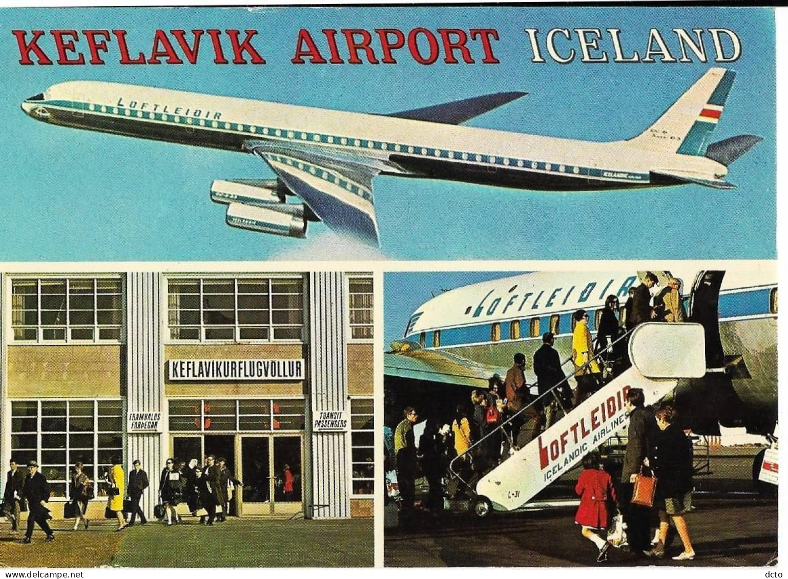 4 Cpm REYKJAVIK Iceland Hotel Saga, Loftleidir, Keflavik Airport, Norraena Husid, Non écrites - Islande