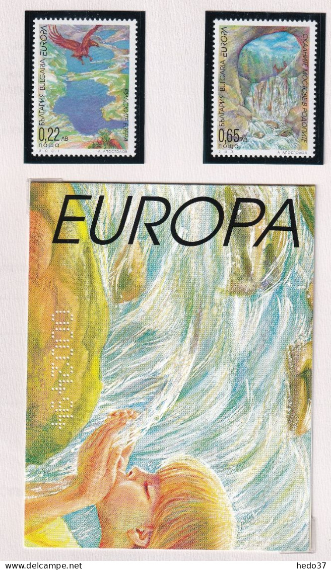 EUROPA 2001 - Bulgarie N°3898/3899 - Timbres Et Carnets - Neuf ** Sans Charnière - TB - 2001