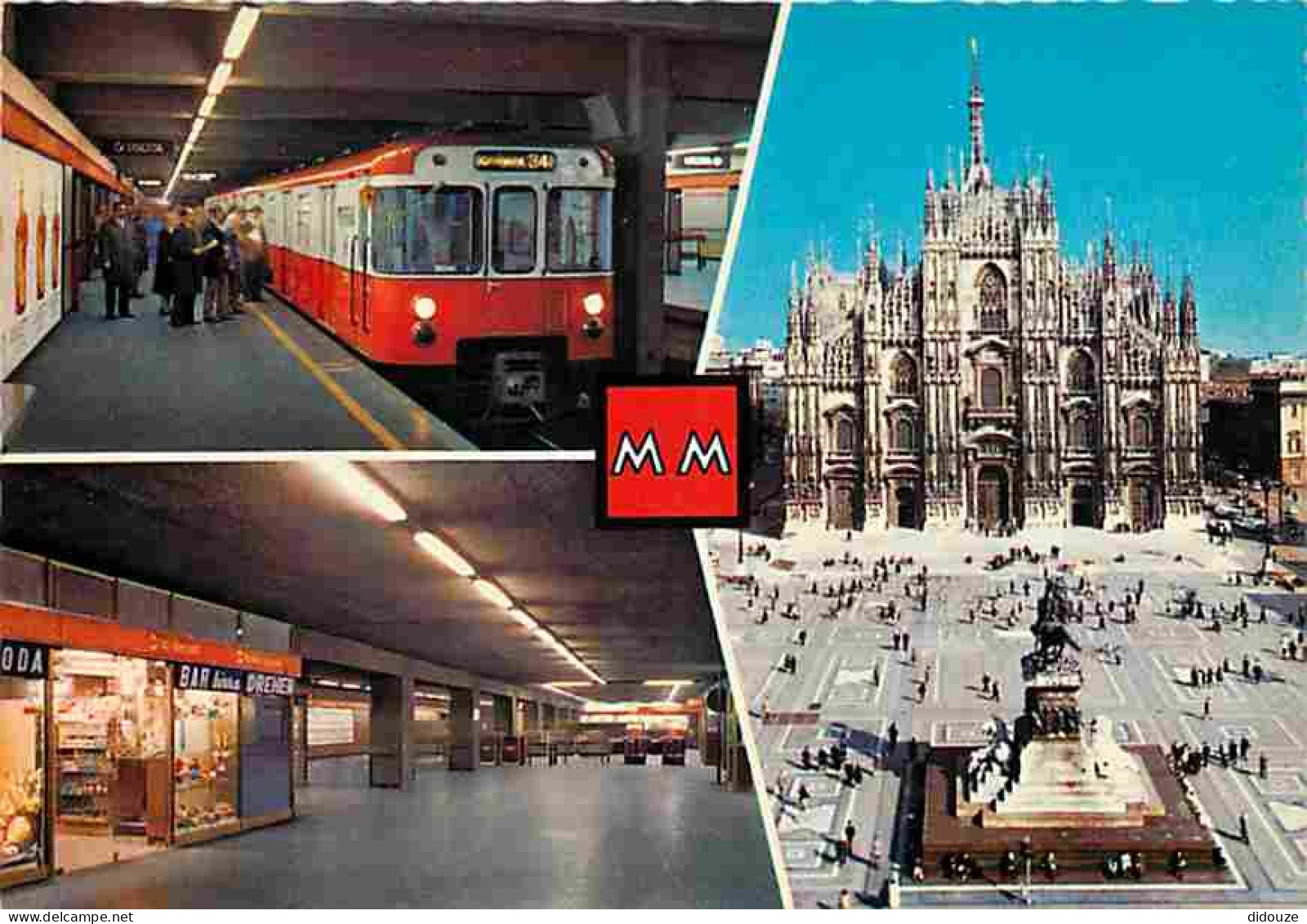 Trains - Métro - Italie - Milan - Multivues - Carte Neuve - CPM - Voir Scans Recto-Verso - Métro