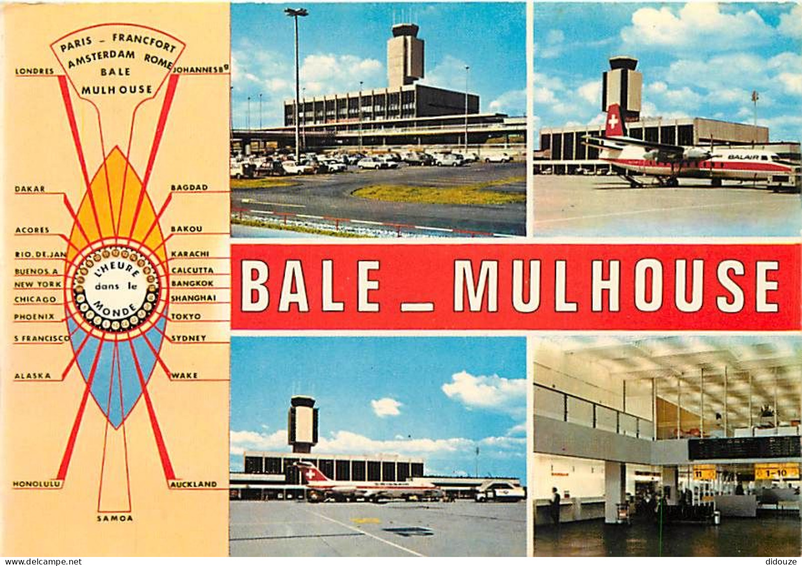 Aviation - Aéroport - Bale Mulhouse - Multivues - Airport - CPM - Voir Scans Recto-Verso - Aerodrome