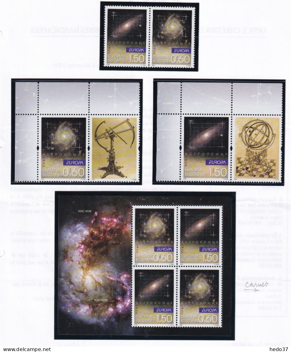 EUROPA 2009 - Bulgarie N°4222/4223 - Timbres Et Carnets - Neuf ** Sans Charnière - TB - 2009