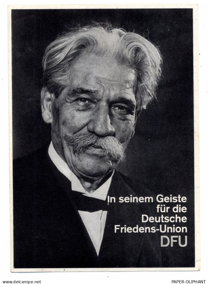 POLITIK - DFU DEUTSCHE FRIEDENS - UNION 1967, Dr. Albert Schweitzer - Partis Politiques & élections
