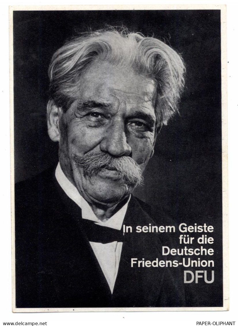 POLITIK - DFU DEUTSCHE FRIEDENS - UNION 1967, Dr. Albert Schweitzer - Politieke Partijen & Verkiezingen