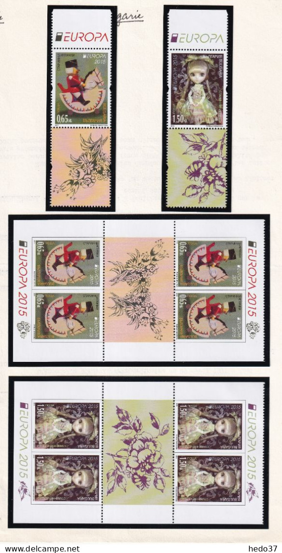 EUROPA 2015 - Bulgarie N°4415/4416 - Timbres Et Carnets - Neuf ** Sans Charnière - TB - 2015