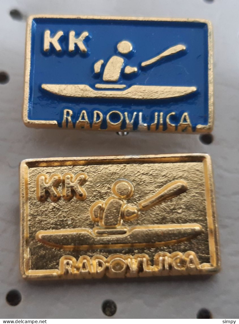 Rowing  Kayak Canue KK Radovljica Slovenia Pins - Remo