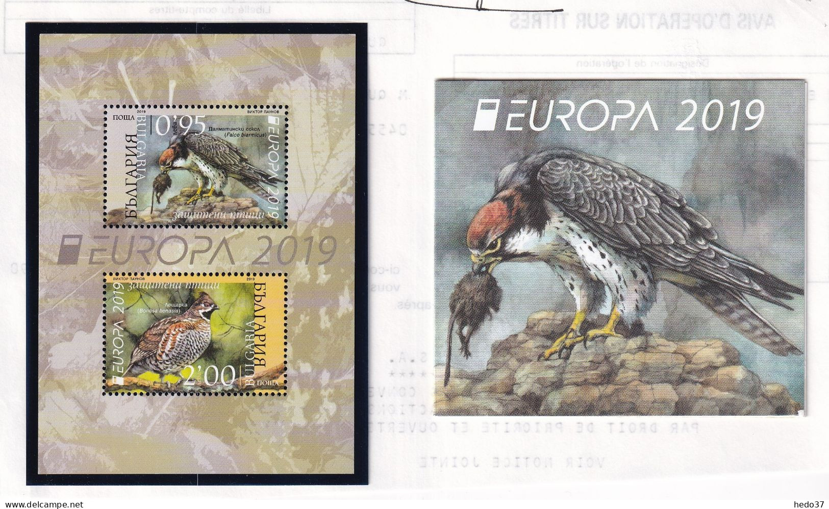 EUROPA 2019 - Bulgarie N°4549/4550 - Timbres Et Carnets - Neuf ** Sans Charnière - TB - 2019