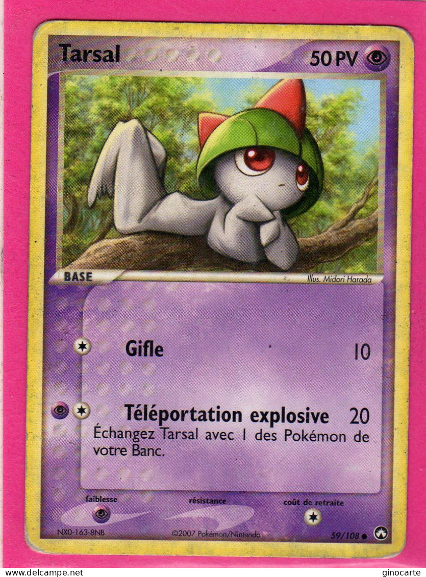 Carte Pokemon 2007 Ex Gardien Du Pouvoir 59/108 Tarsal 50pv Occasion - Ex