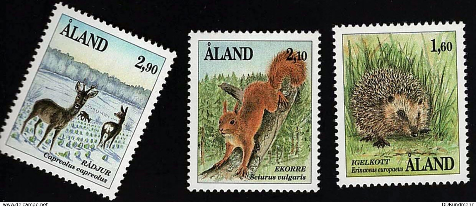 1991  Michel AX 44 - 46  Stamp Number AX 37 - 39 Yvert Et Tellier AX 44 - 46 Xx MNH - Ålandinseln