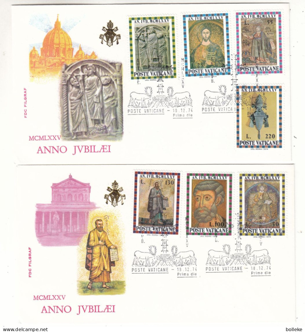 Vatican - 3 Lettres De 1974 - Oblit Poste Vaticane - - Covers & Documents
