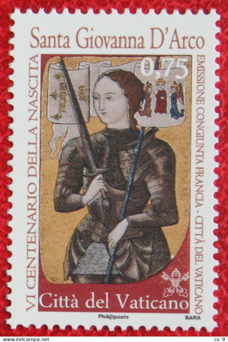 Jeanne D'Arc 2012 Mi 1737 Yv 1591 POSTFRIS / MNH / ** VATICANO VATICAN VATICAAN - Unused Stamps