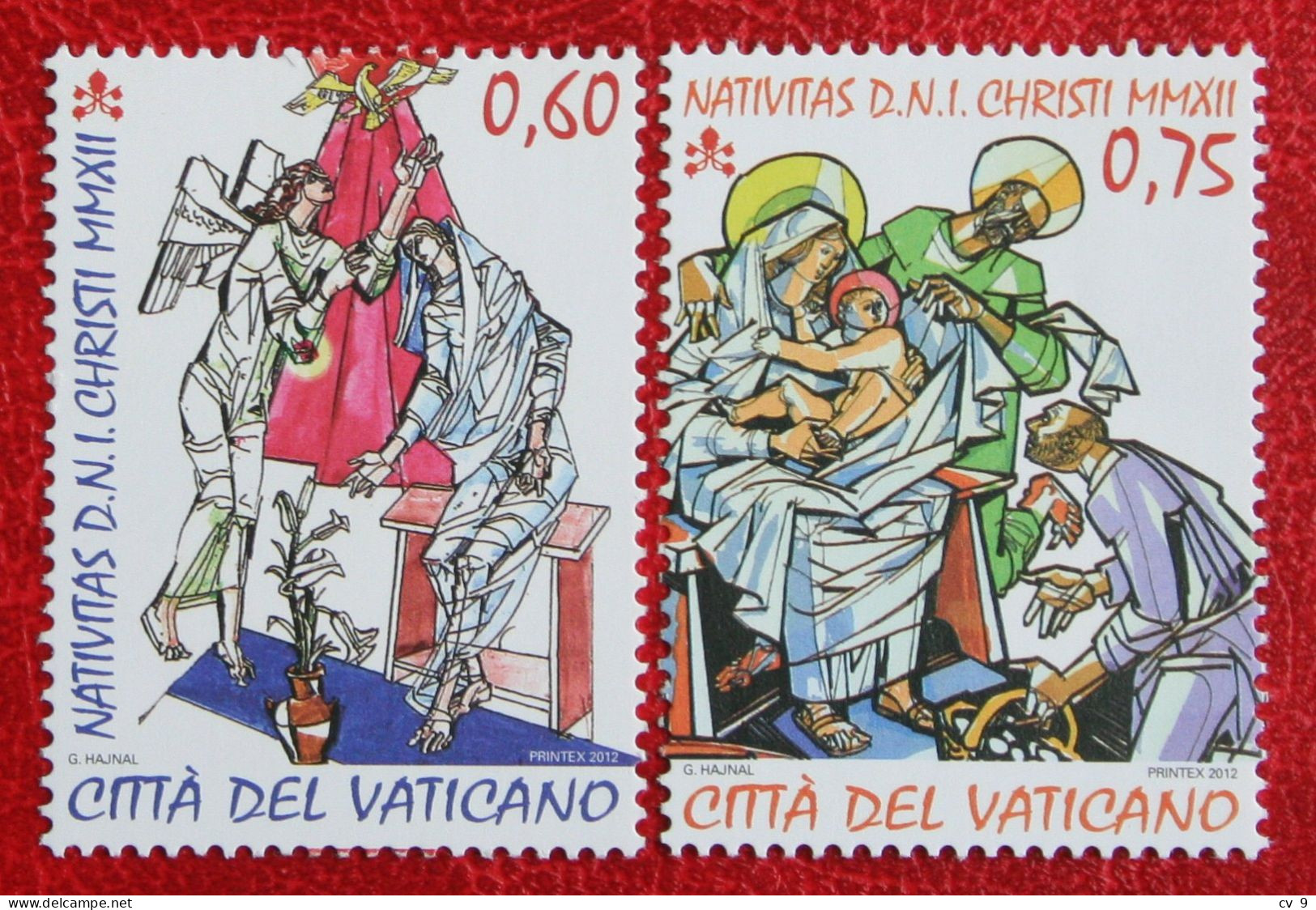 Christmas Noël Weihnachten 2012 Mi 1753-1754 Yv 1606-1607 POSTFRIS MNH **  VATICANO VATICAN VATICAAN - Ungebraucht