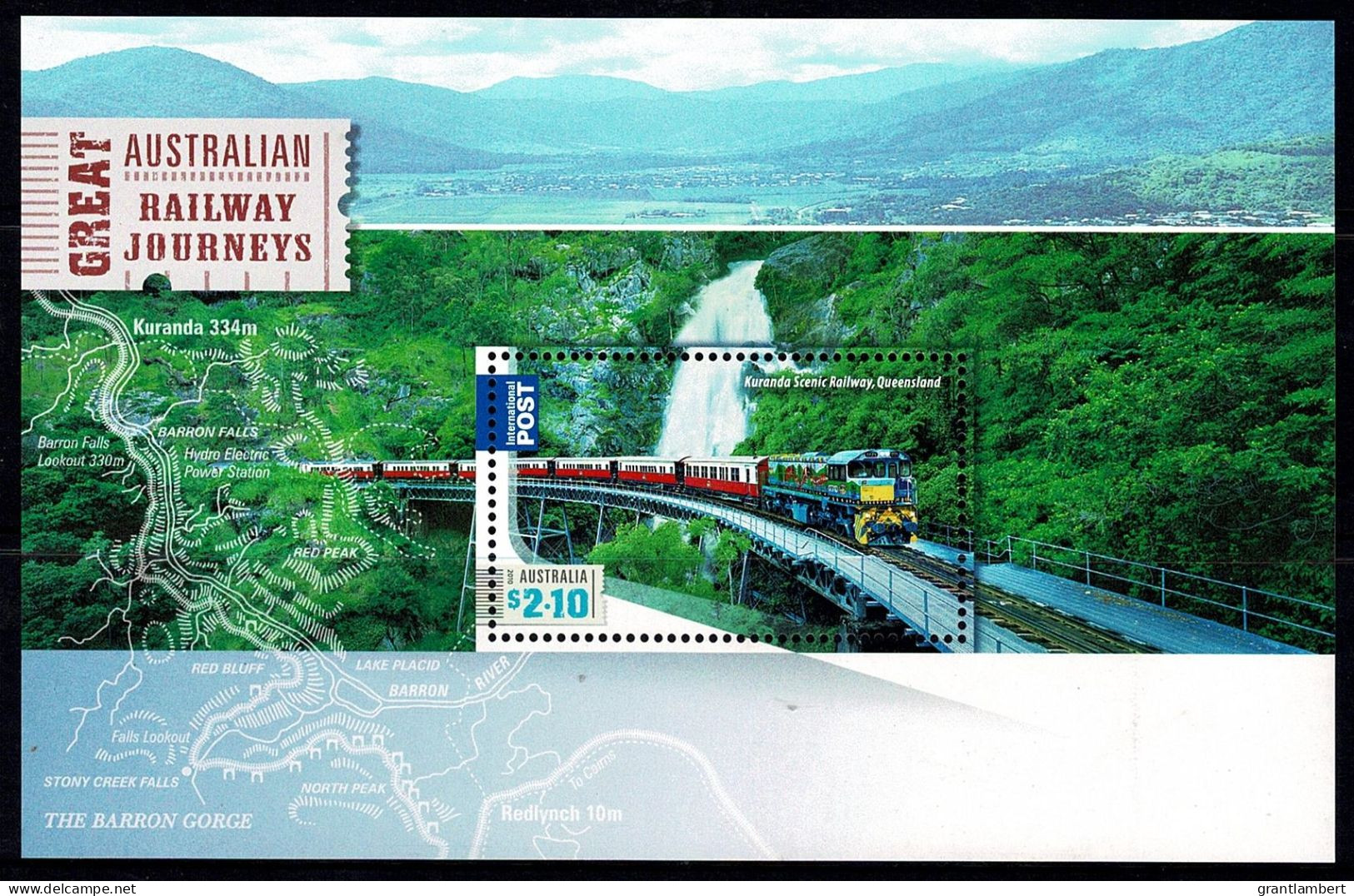 Australia 2010 Great Railway Journeys  Minisheet MNH - Ungebraucht