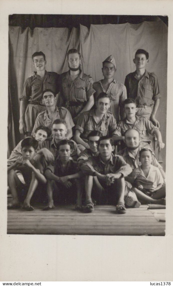 CARTE PHOTO SOLDATS INDOCHINE 1945 - Andere Kriege