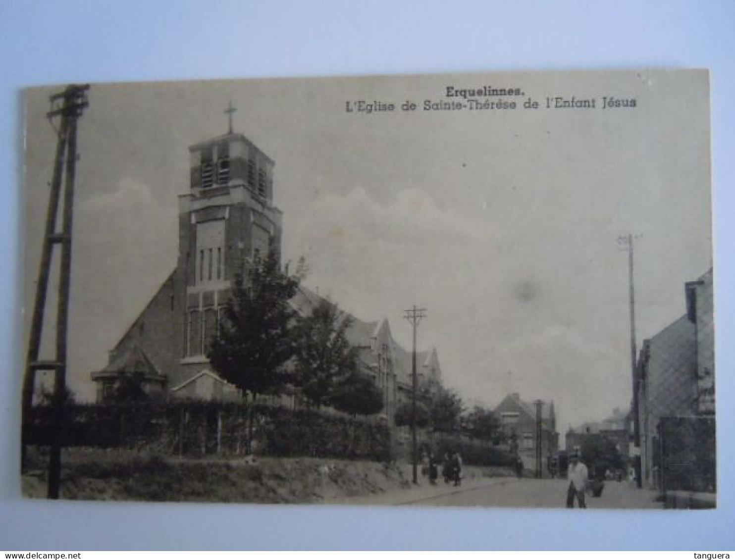 Erquelinnes L'Eglise De Sainte-Thérèse De L'Enfant Jesus Edit. R. Marillesse-Mercy - Les Bords Ont été Coupés ! 13 X 8cm - Erquelinnes