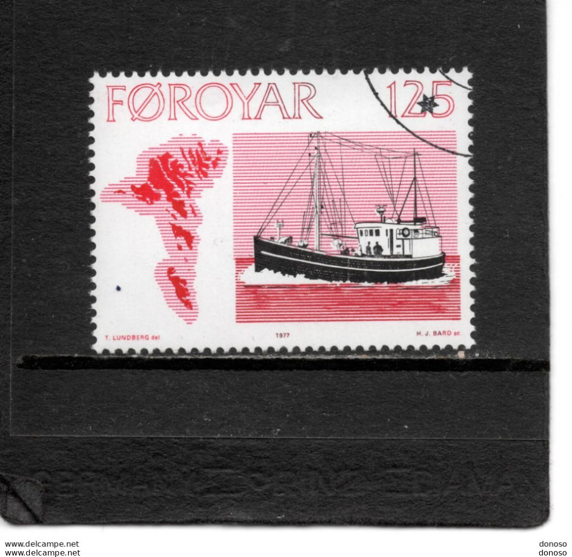 FEROË 1977 Bateaux De Pêche Yvert 19 Oblitéré, Used - Färöer Inseln