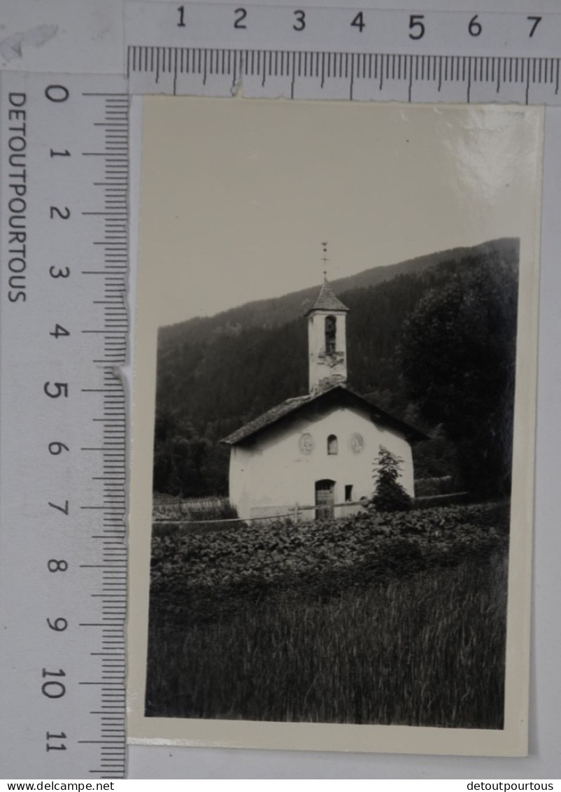 Photo Photographie Originale : LES ALLUES Savoie Une Chapelle église  C.1960 - Objets