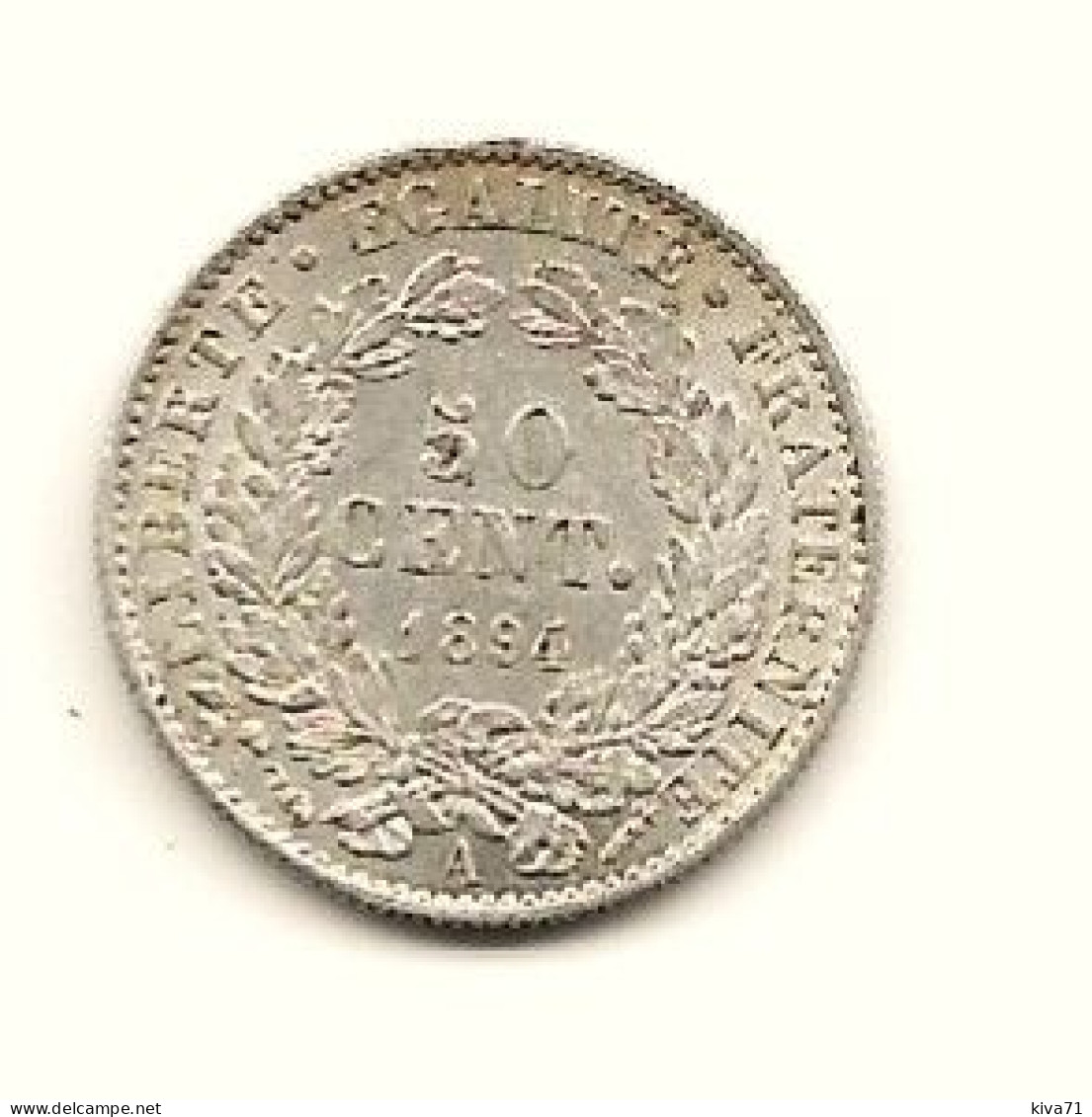 50 Centimes  "Cerès" 1894 A ARGENT    TTB+ - 50 Centimes