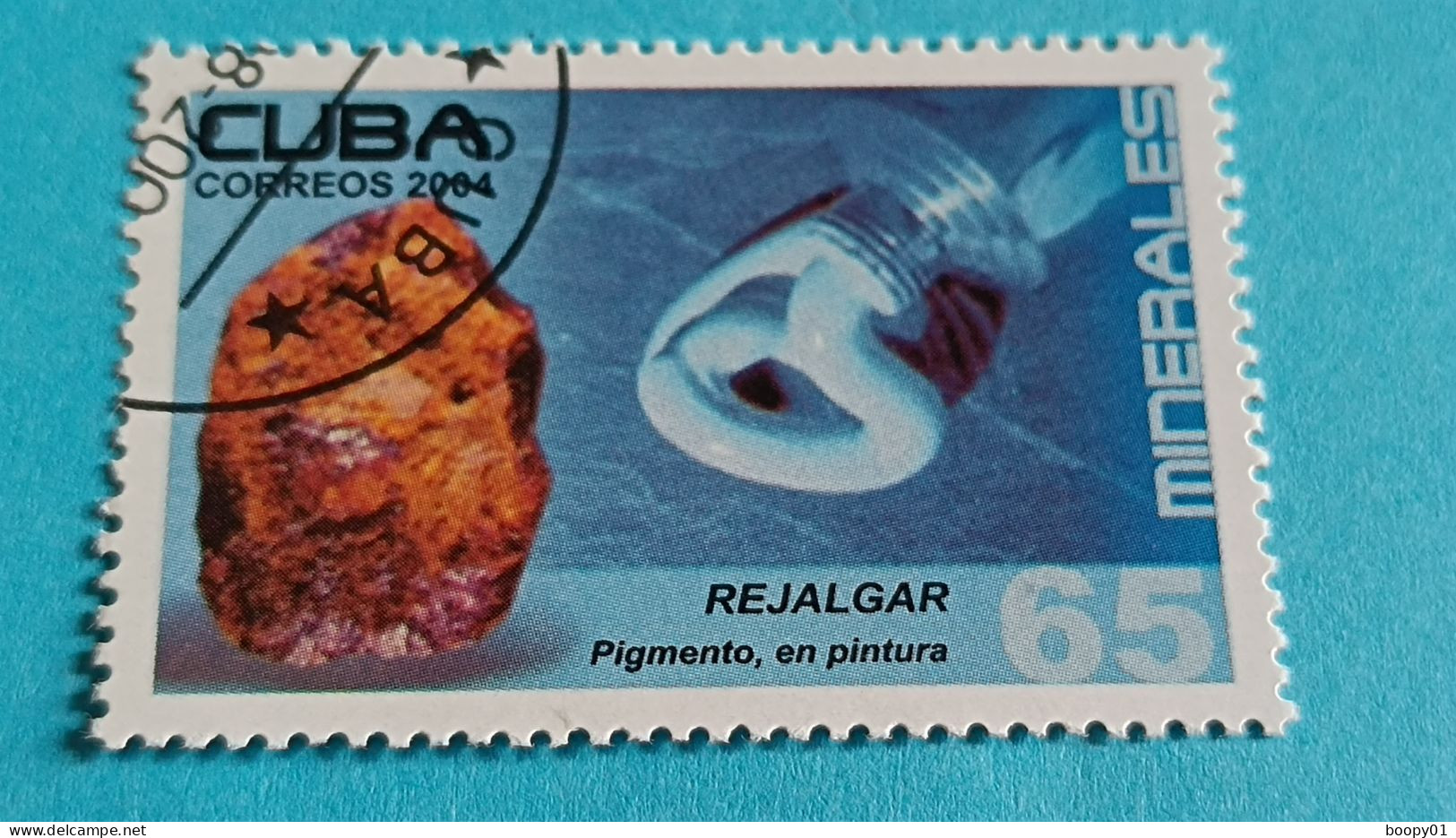 CUBA - Timbre 2004 : Minéraux - Réalgar, Pigment Et Peinture - Gebraucht