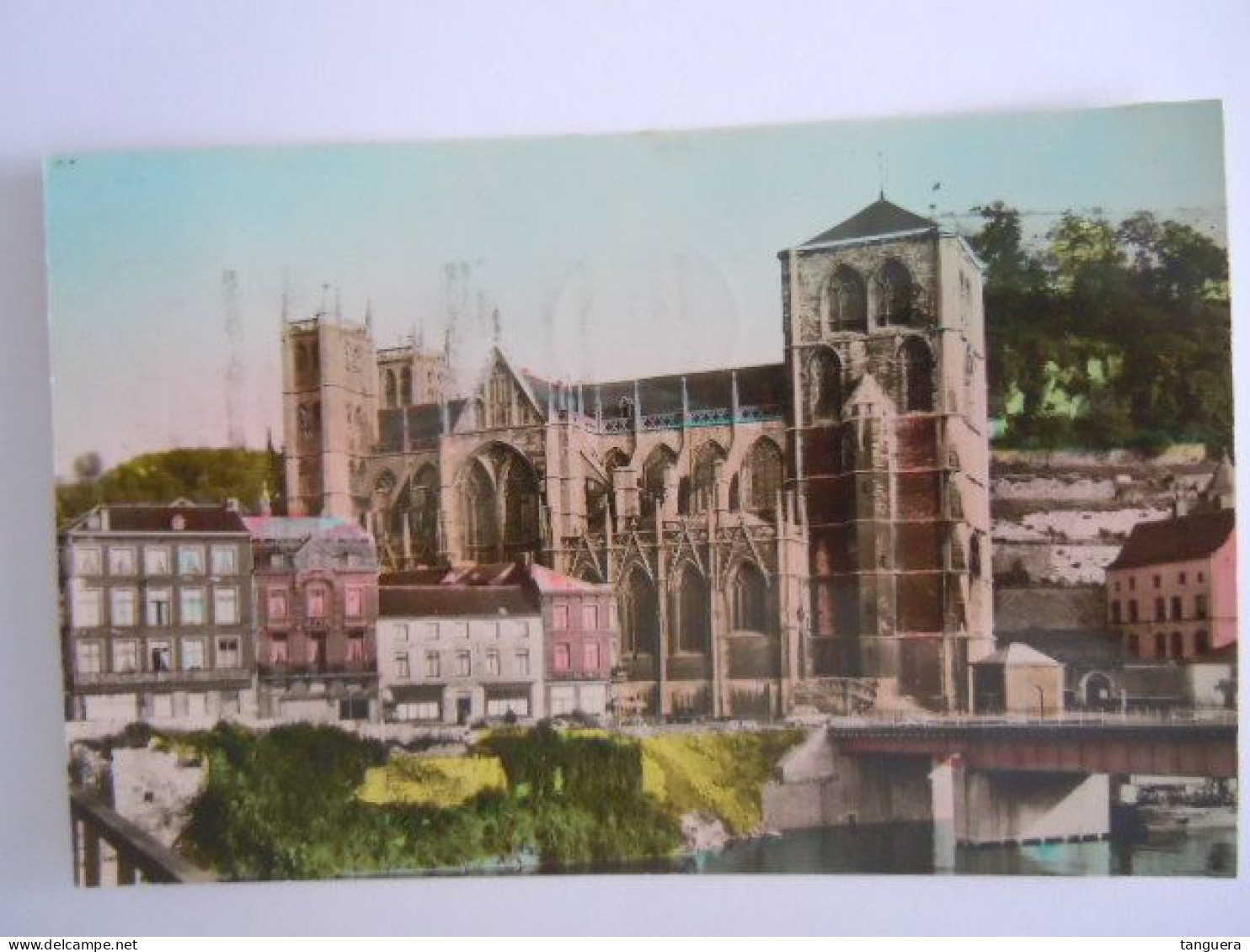 Huy La Collégiale Hoei Hoofdkerk Edit Mouton - Vermeylen Circulée 1953 Bords Coupés? Format 13,7 X 8,8 Cm - Huy