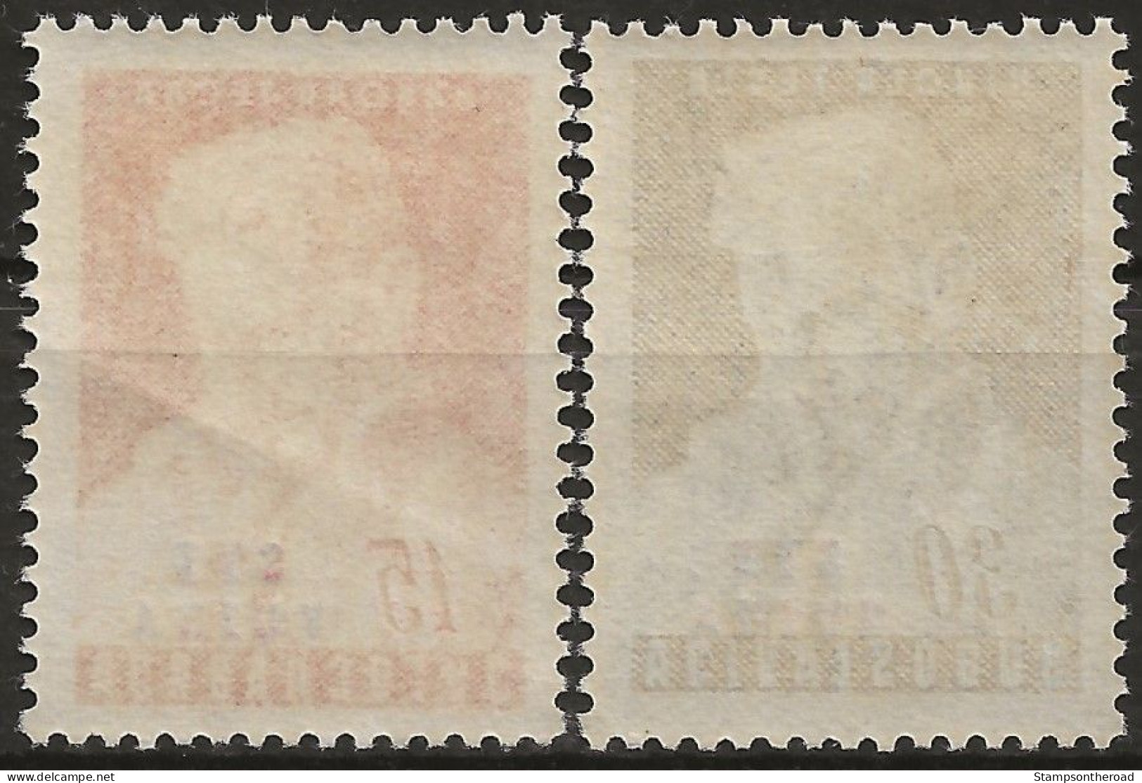 TZB72-73L - 1953 Trieste Zona B, Sassone Nr. 72/73,  Serie Completa Di 2 Francobolli Nuovi Con Traccia Di Linguella */ - Neufs