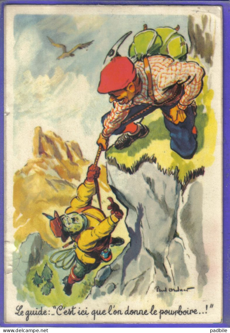 Carte Postale  Alpinisme  Escalade Le Guide   Très Beau Plan - Alpinisme