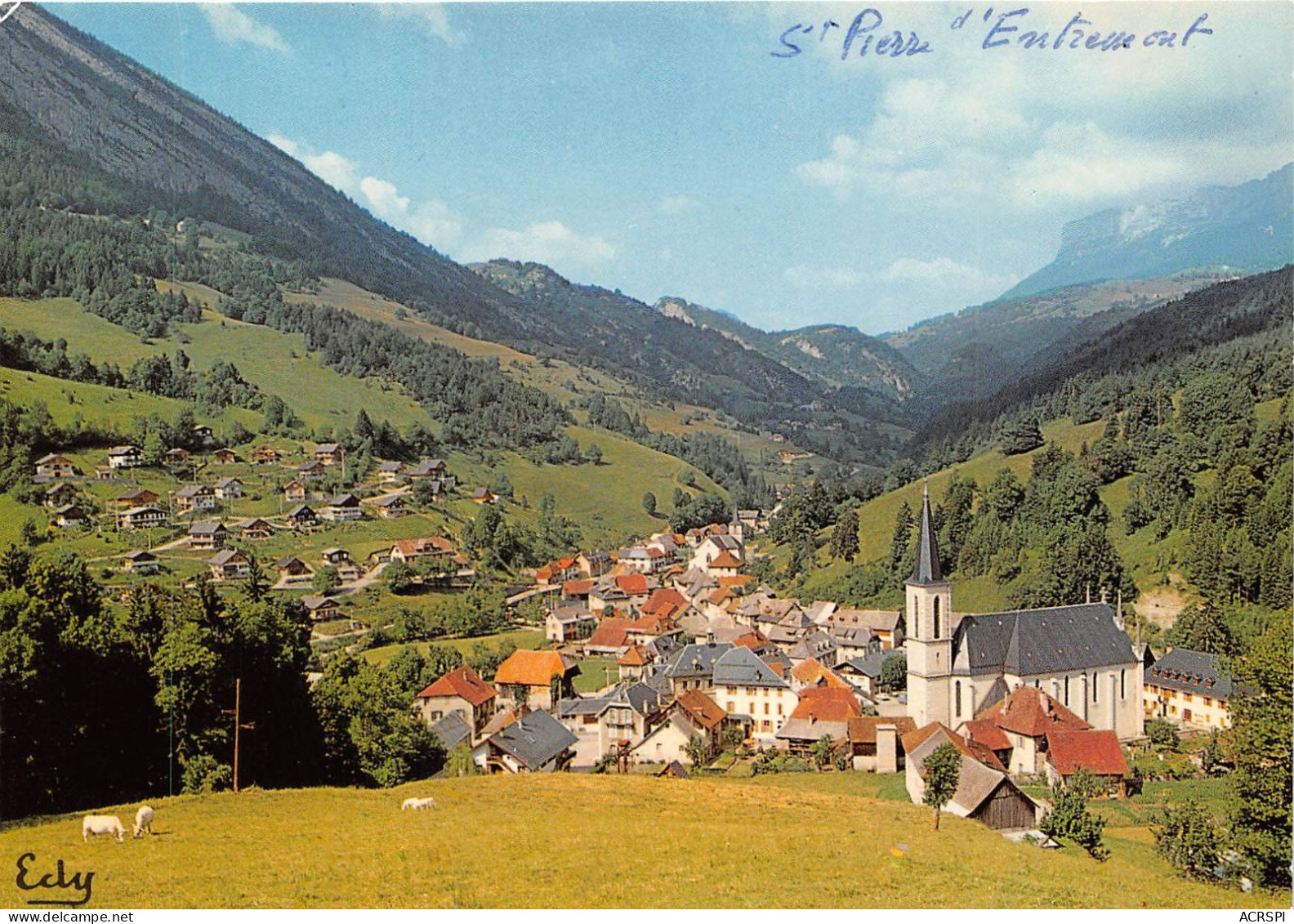 En Chartreuse ST PIERRE D ENTREMONT Entre L Isere Et La Savoie En Fond Le Col Du Granier 8(scan Recto-verso) MA311 - Saint-Pierre-d'Entremont