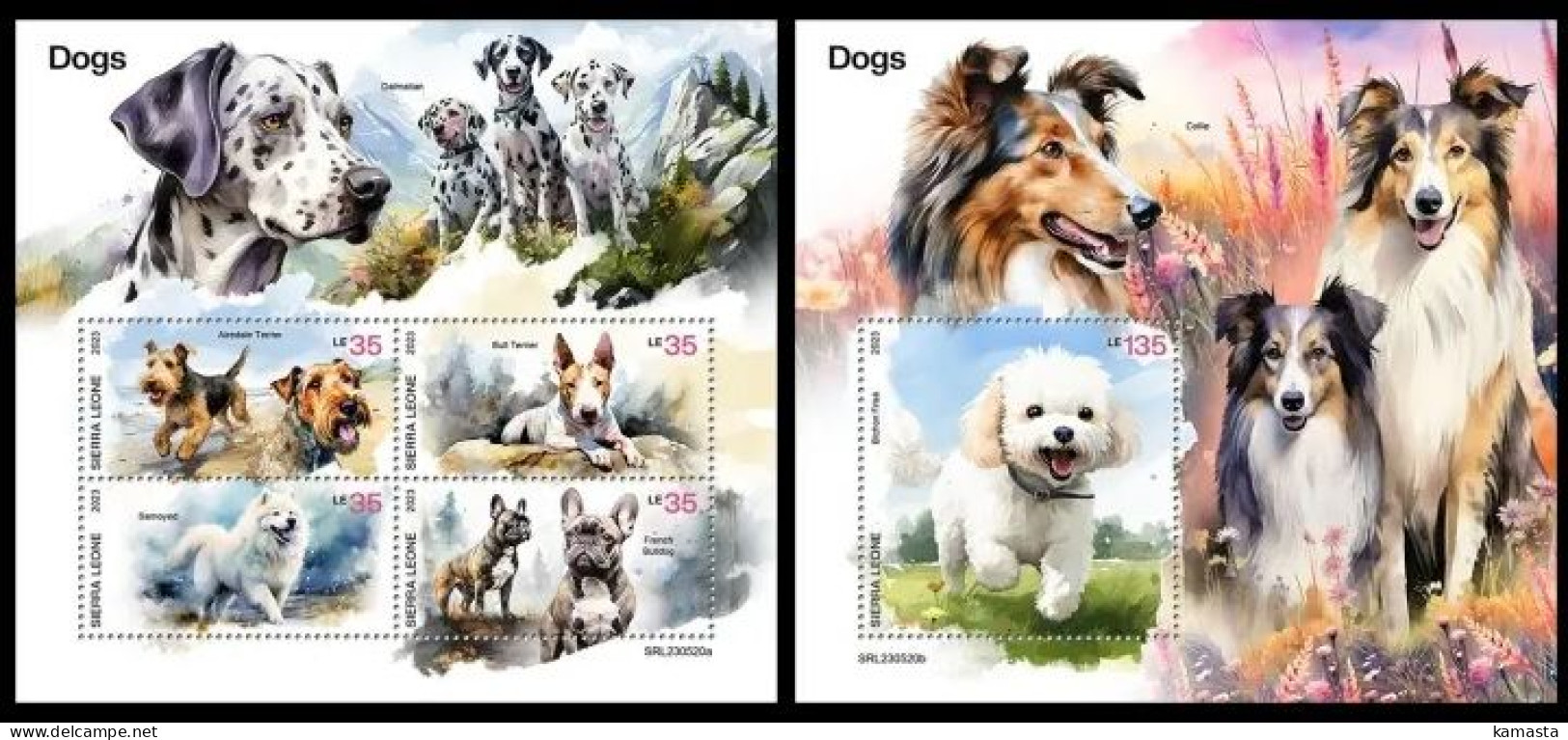 Sierra Leone 2023 Dogs. (520) OFFICIAL ISSUE - Honden