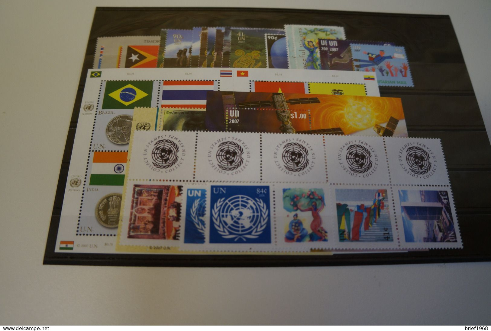UNO New York Jahrgang 2007 Postfrisch Komplett (27441) - Unused Stamps